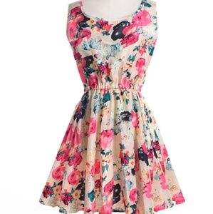 Price Drop!!! Floral Print Chiffon Summer Dress